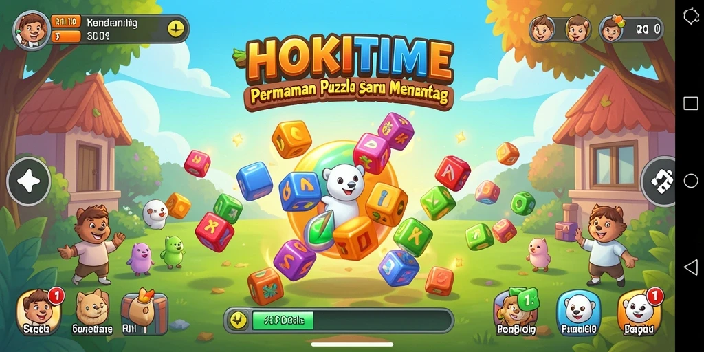 Tampilan gameplay HOKITIME yang menantang dan kreatif.