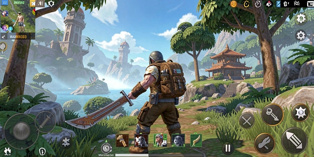 Tampilan gameplay yang memukau dari MAXWIN303 di dunia terbuka.