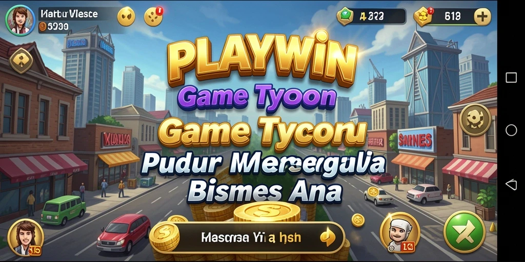 Screenshot menunjukkan gameplay intensif dalam mengelola bisnis Tycoon.