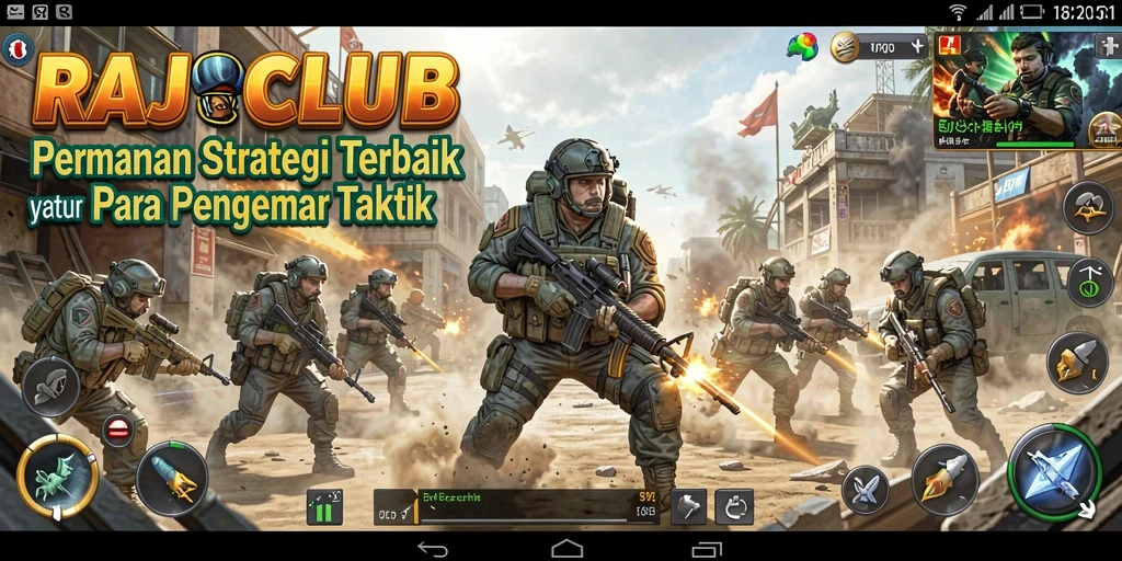 Tampilan menarik dan gameplay mendebarkan di RAJACLUB.