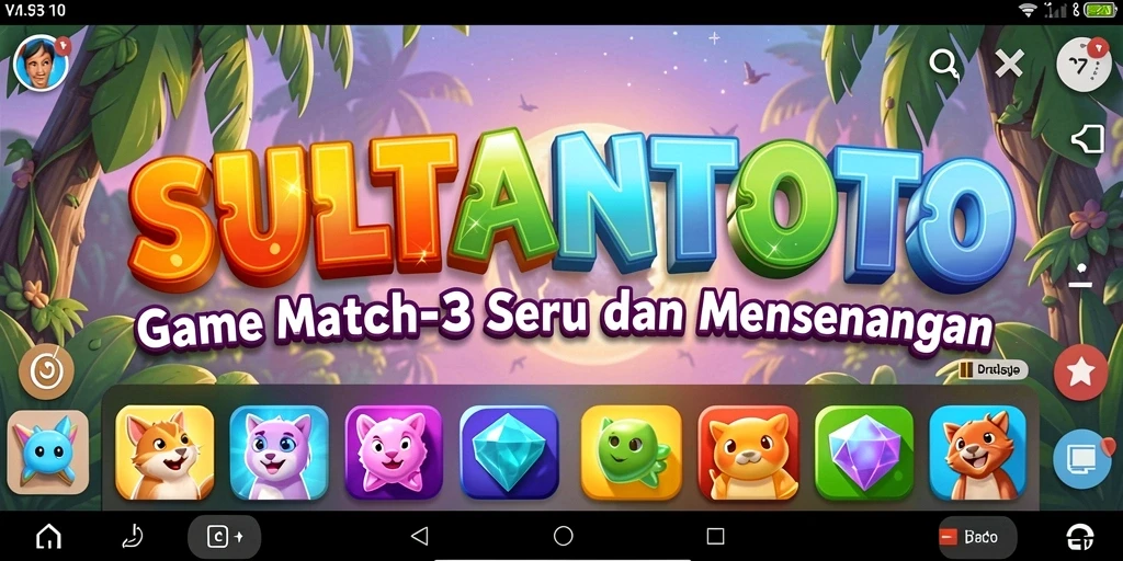 Screenshot gameplay SULTANTOTO yang menarik dan penuh warna.