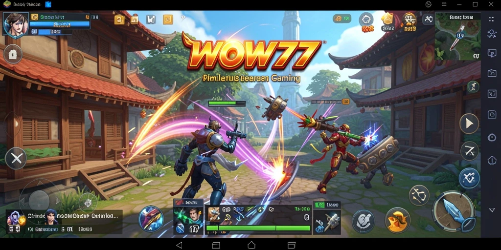 Tampilan gameplay menawan di dalam WOW77 yang menyoroti simulasi kehidupan.