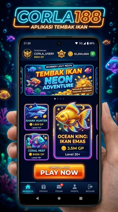 Tampilan antarmuka corla188 yang bersih dan mudah dinavigasi.
